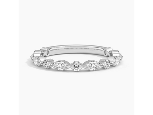 Chic Harmony 1/2 ctw Alternating Diamond Ring