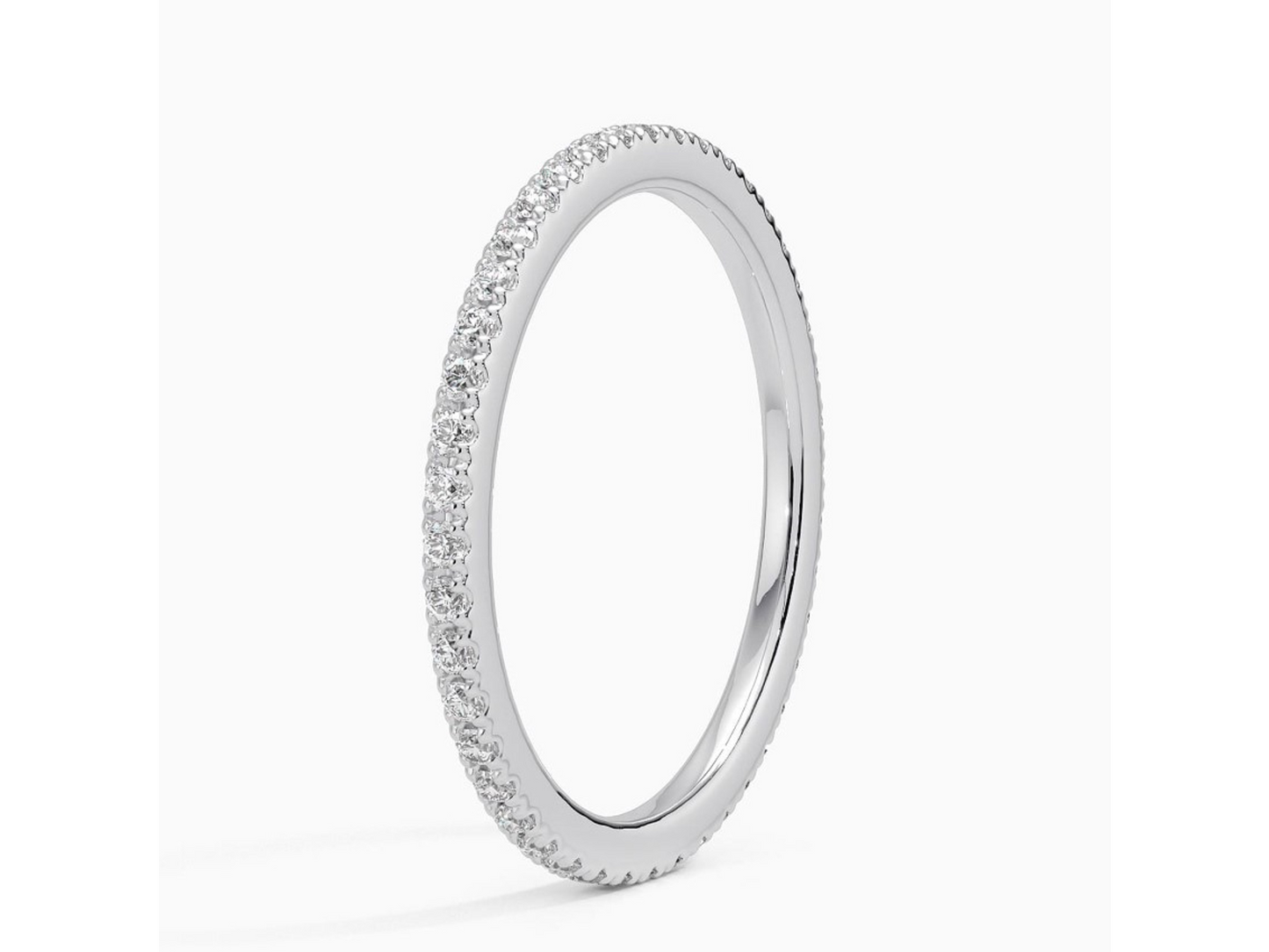 Petite Elegance 1/3 ctw Scalloped Pavé Diamond Ring