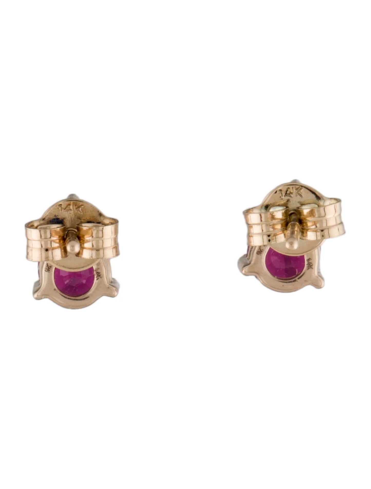 14K Tourmaline Stud Earrings