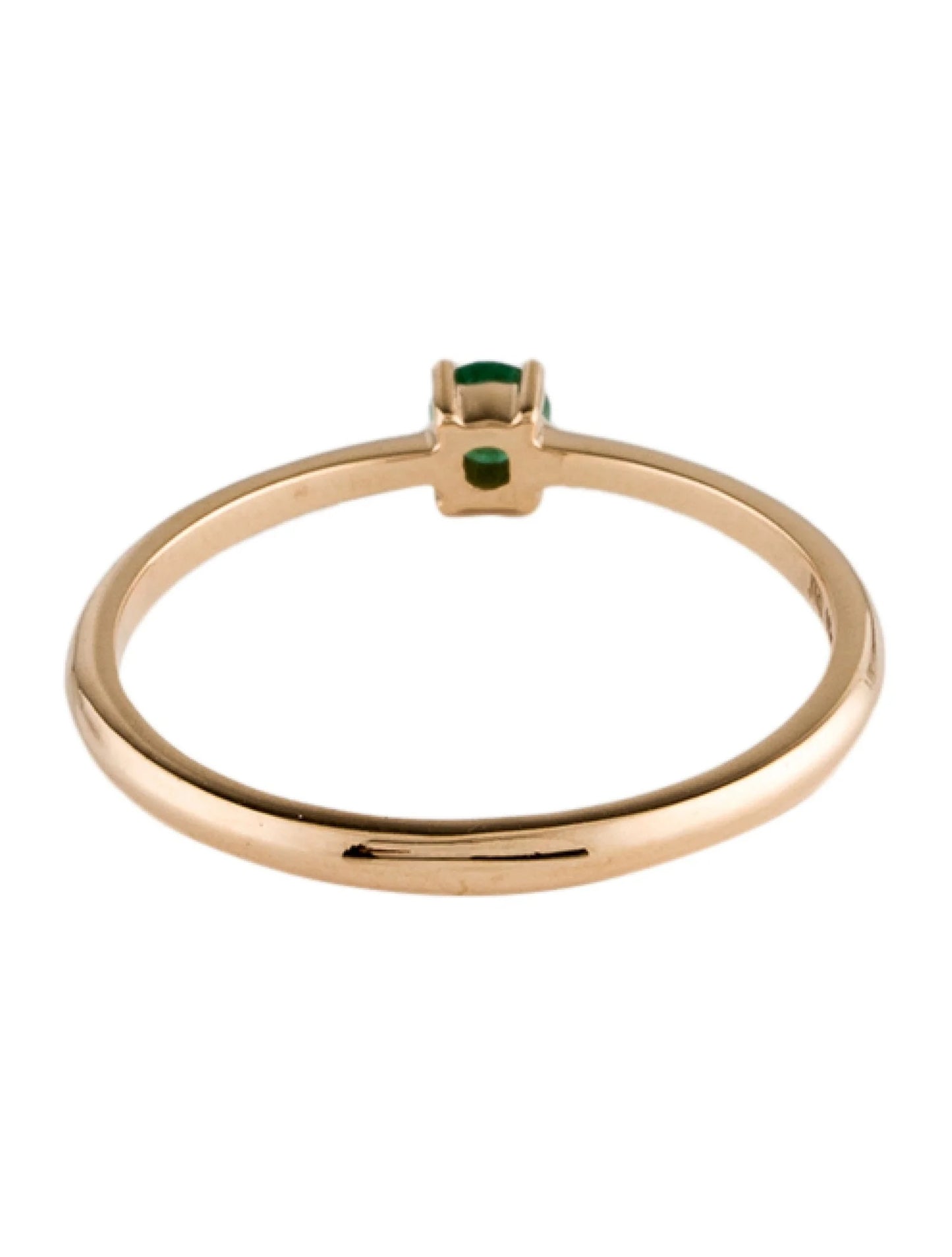 14K Emerald Band