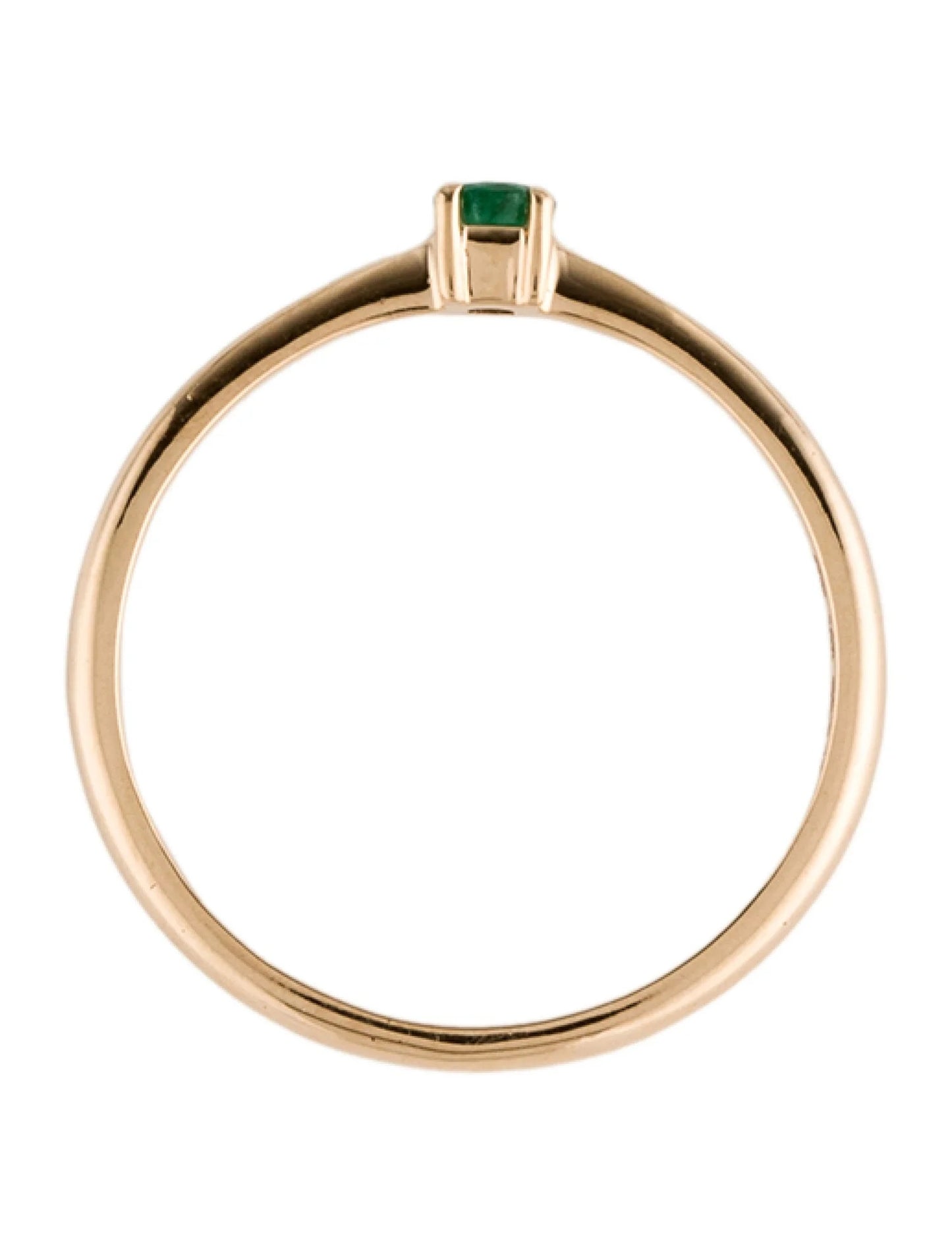 14K Emerald Band