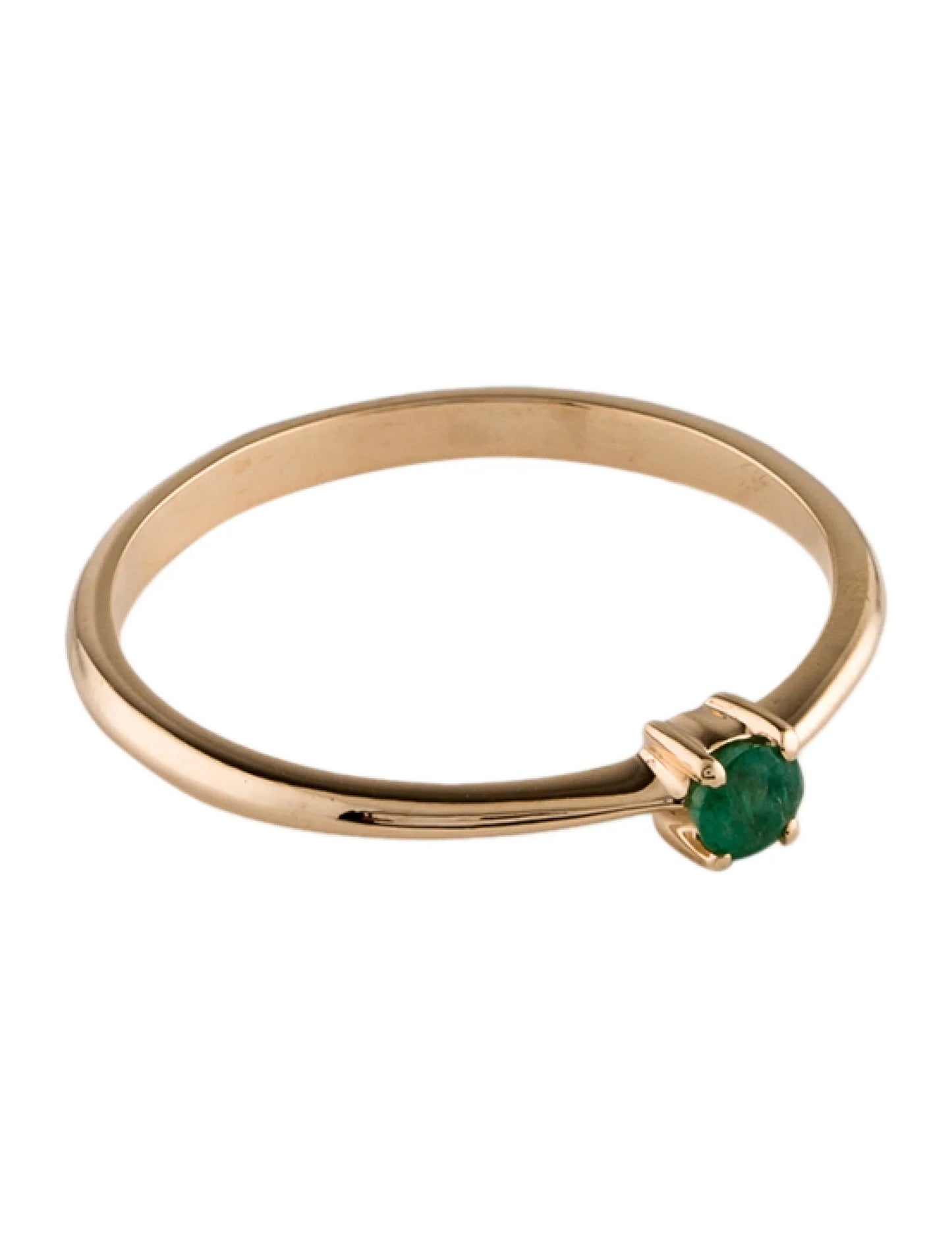 14K Emerald Band