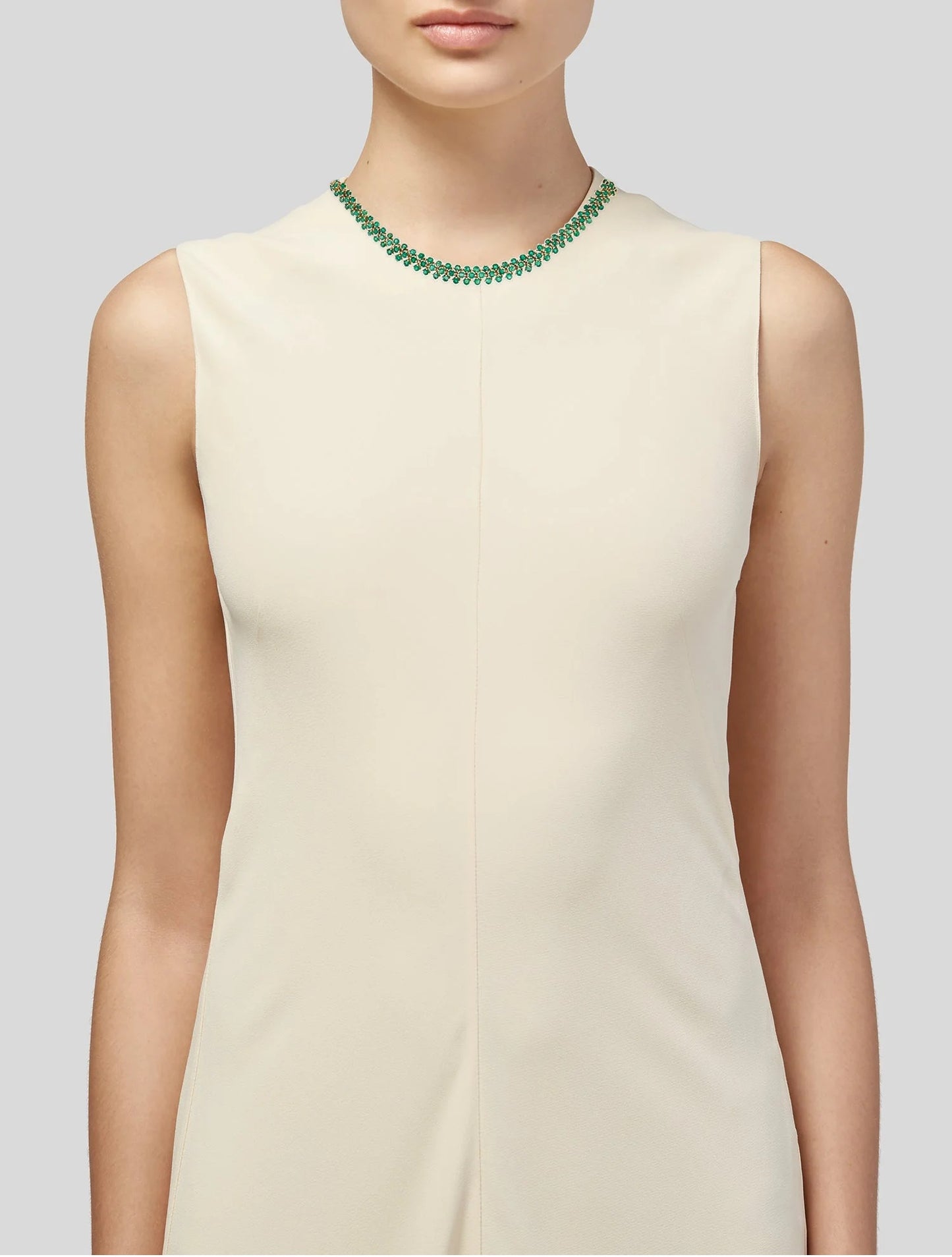 14K Emerald Graduated Collar