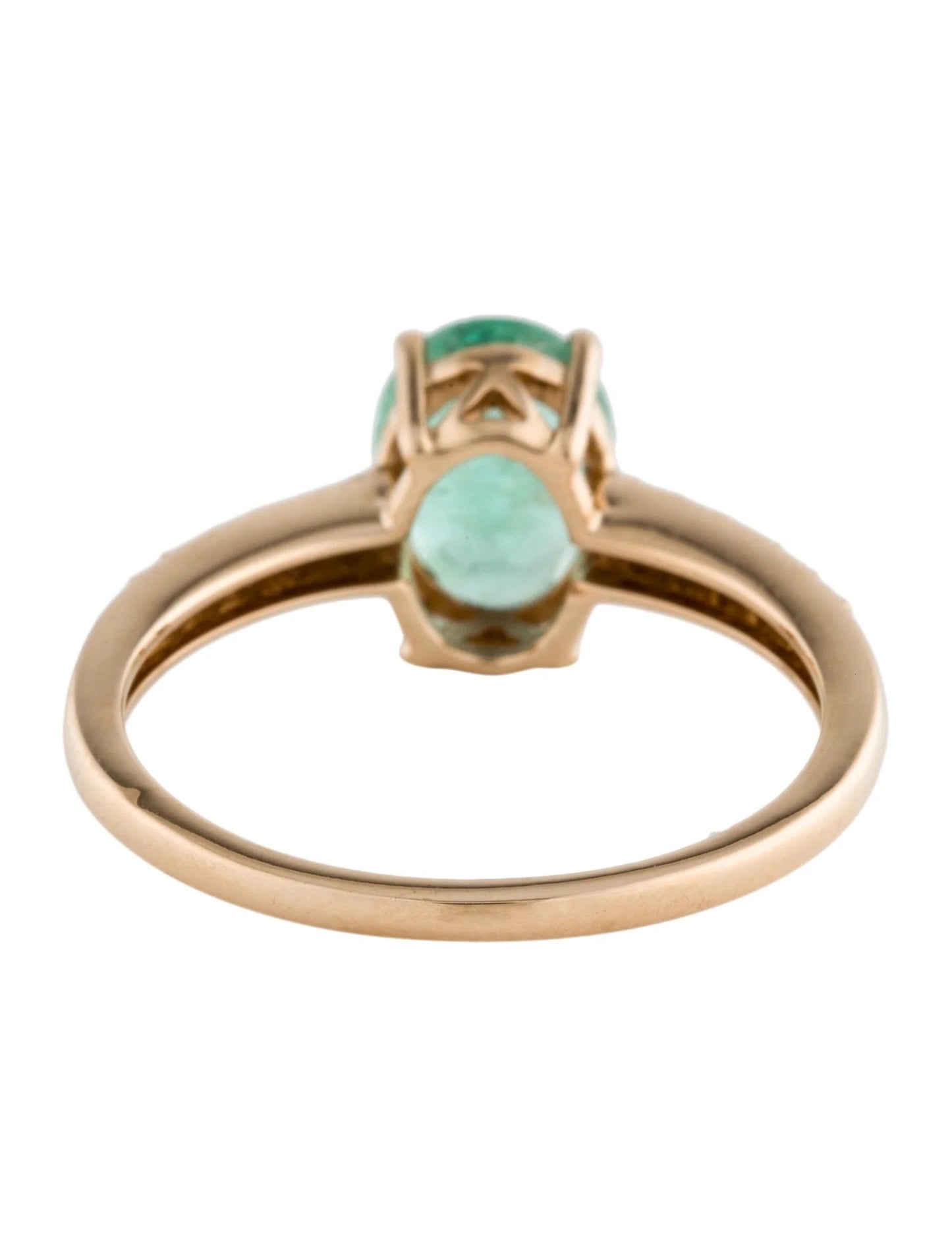 14K 1.72ct Emerald & Diamond Ring