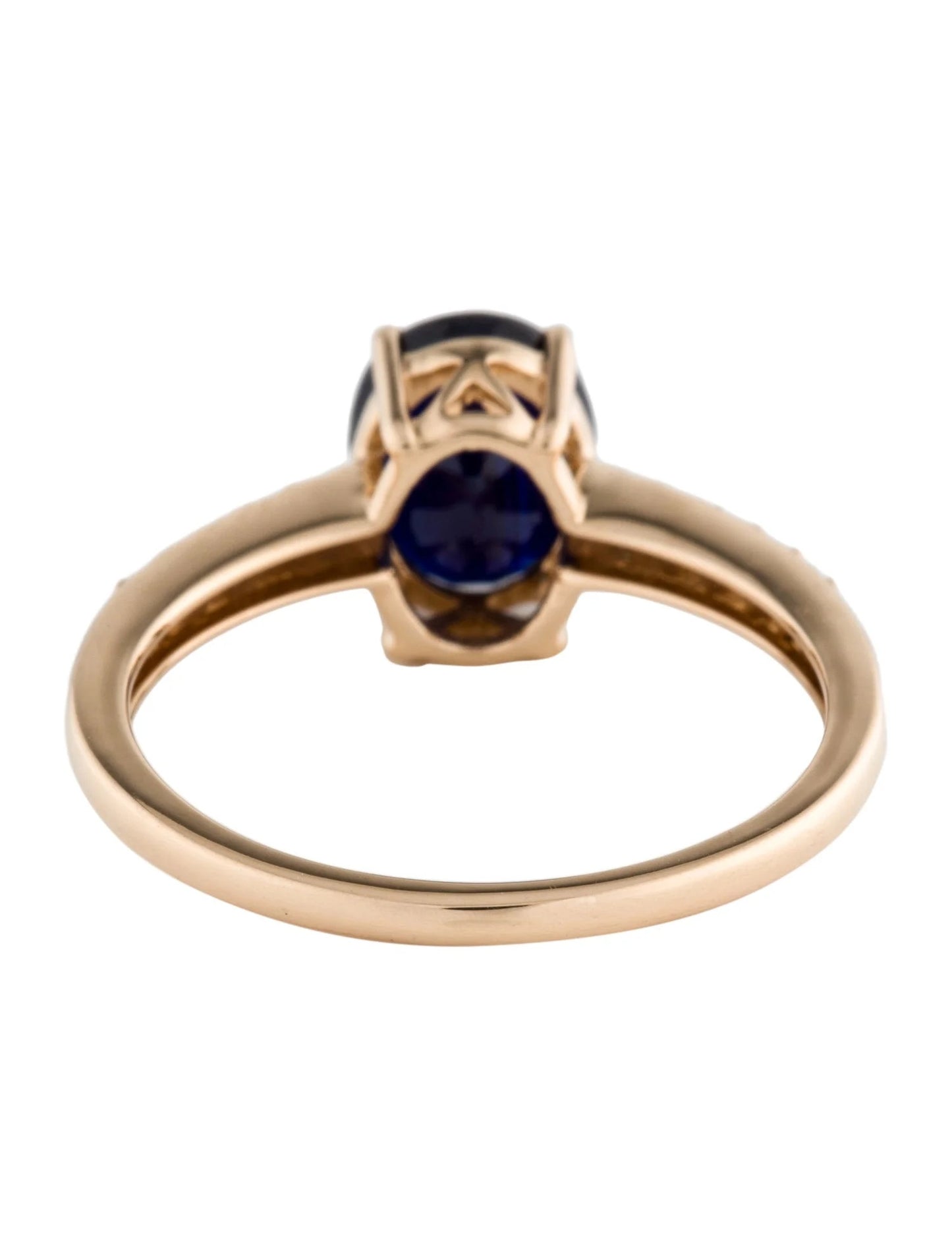 14K 2.38ct Sapphire & Diamond Ring