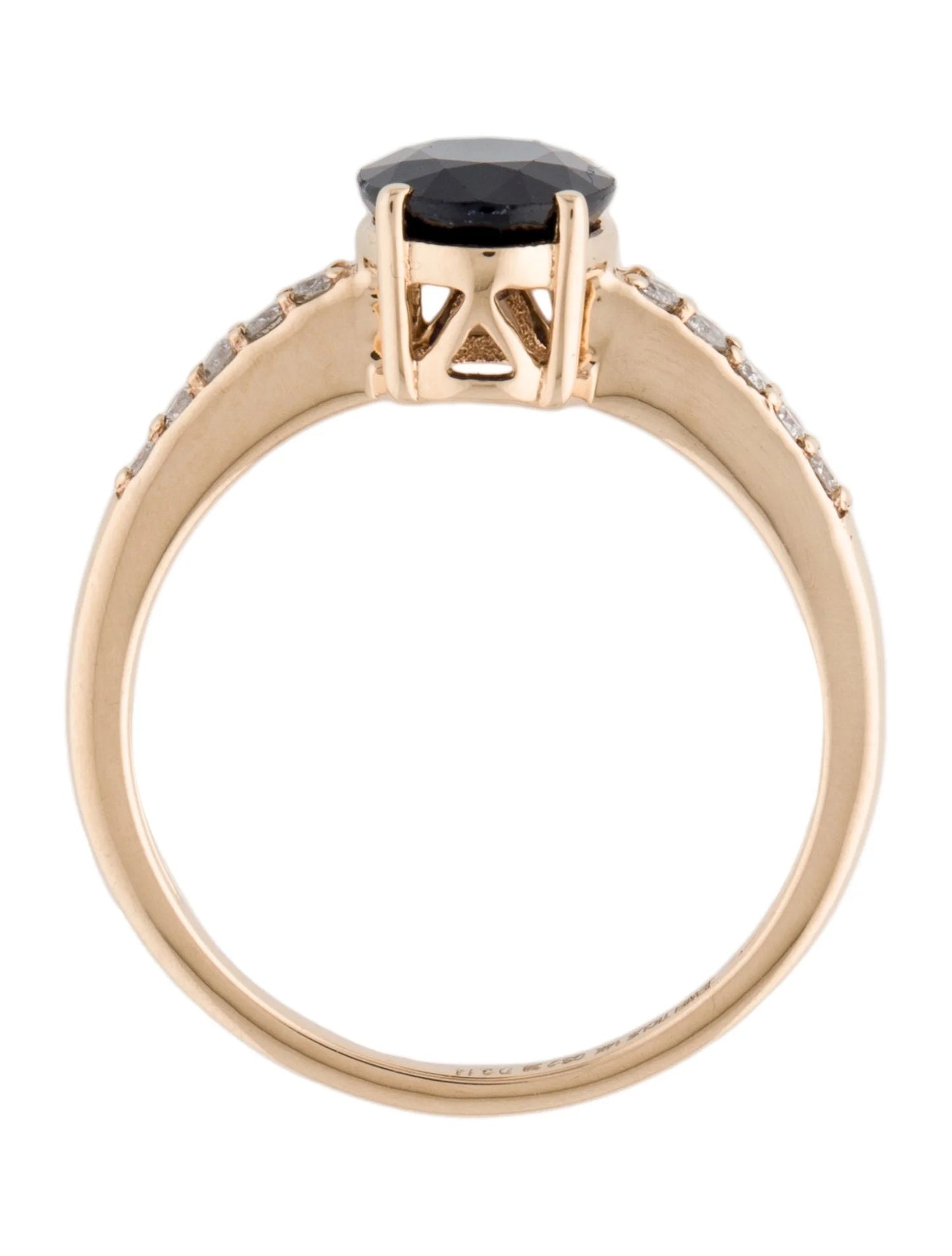 14K 2.38ct Sapphire & Diamond Ring