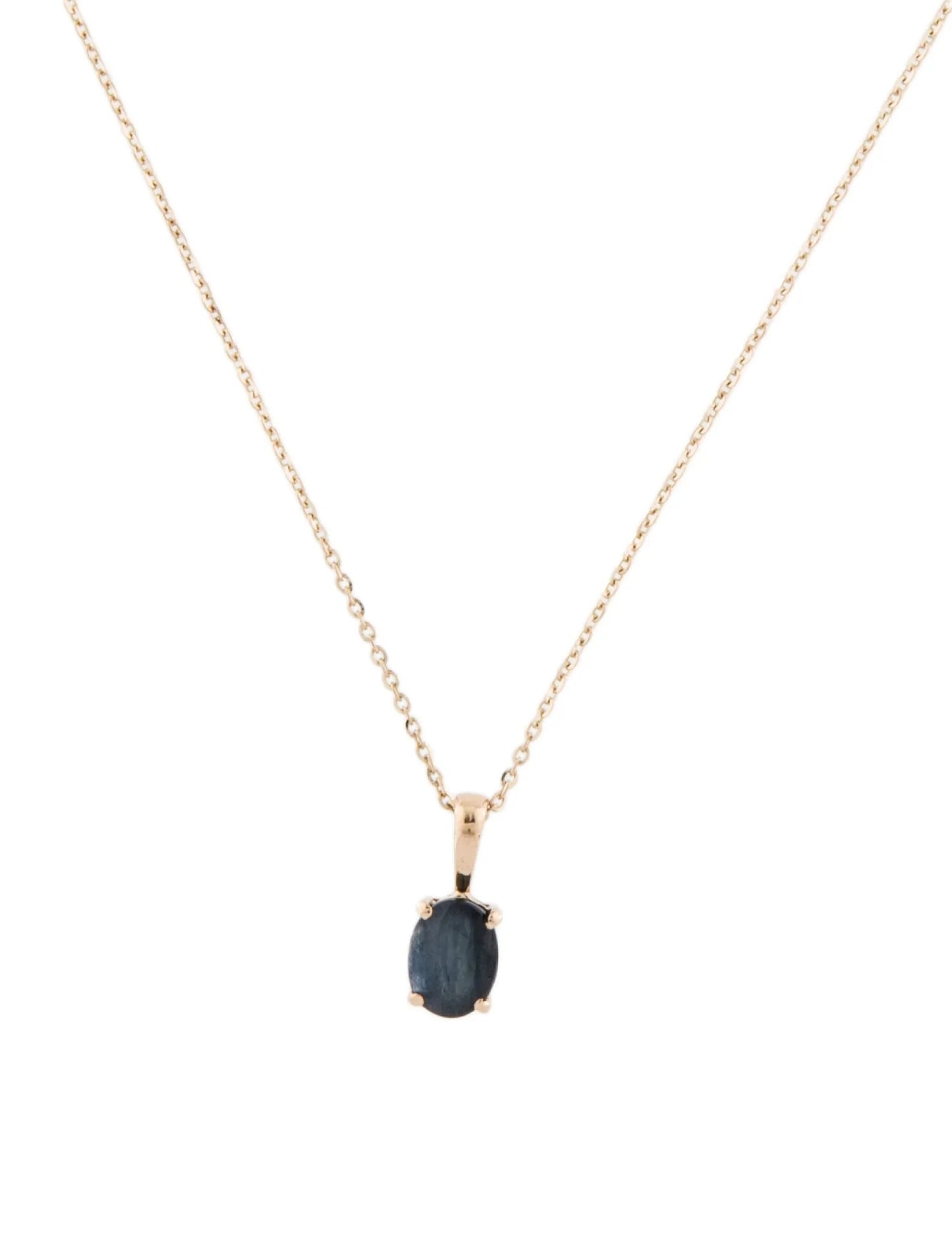 14K Sapphire Pendant