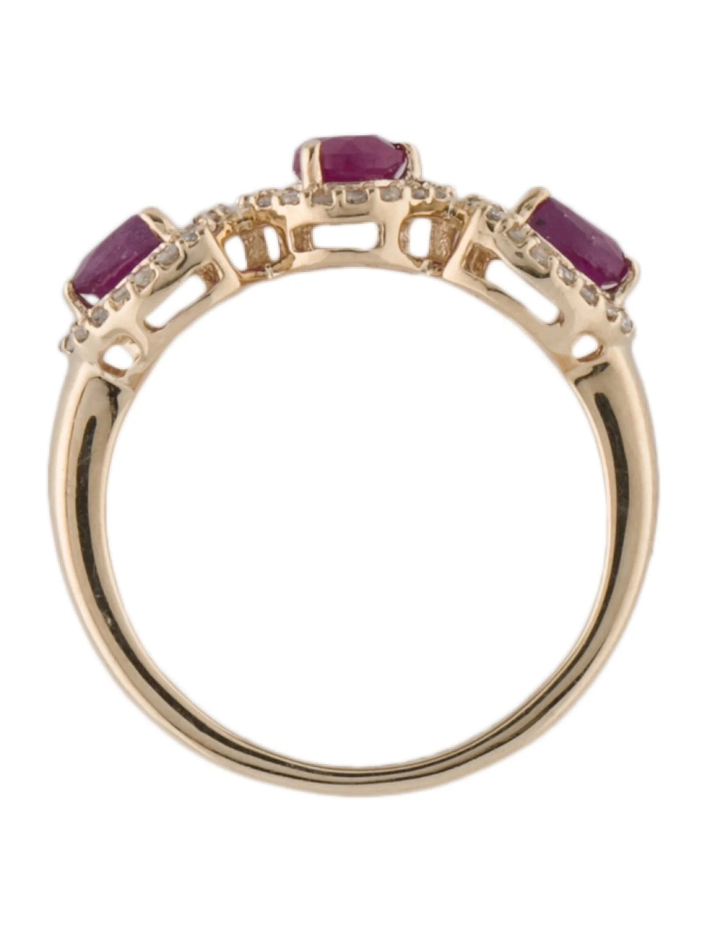 14K 1.35ctw Ruby & Diamond Cocktail Ring