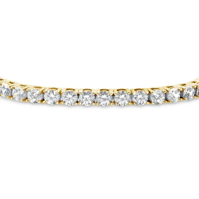 CZ Statement Tennis Bracelet in Gold Flashed Sterling Silver (17)