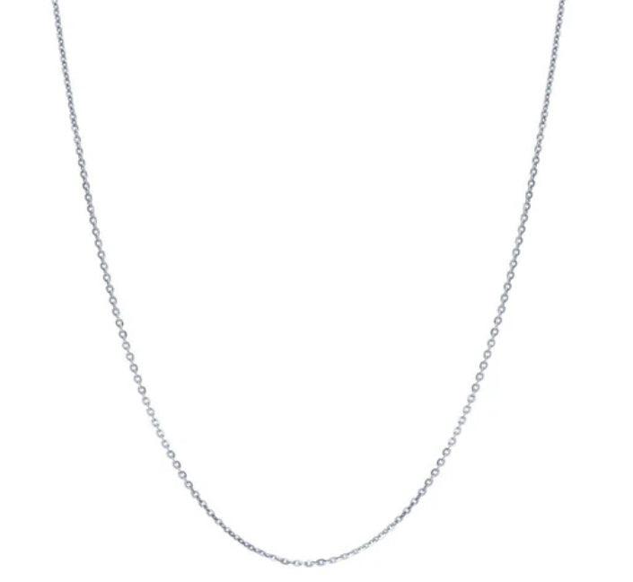 Italian Chain Necklace in Sterling Silver, 3 Piece