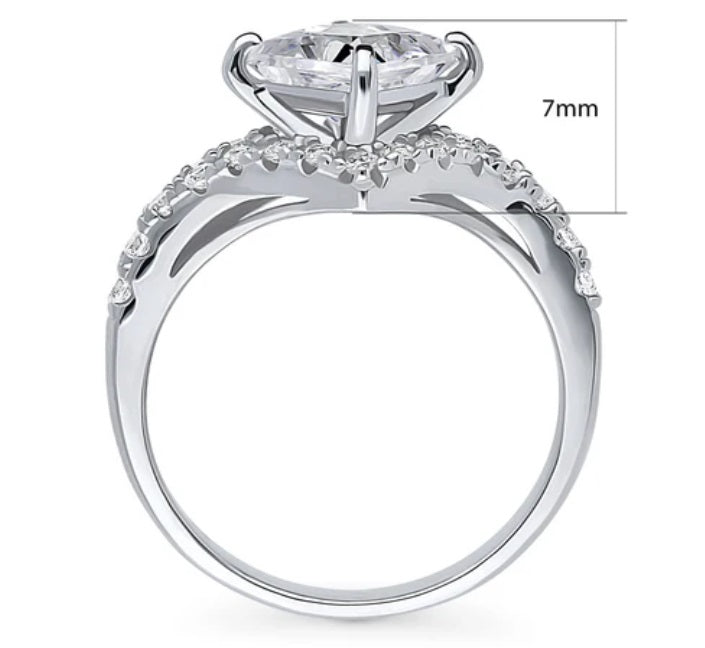 CZ Ring in Sterling Silver