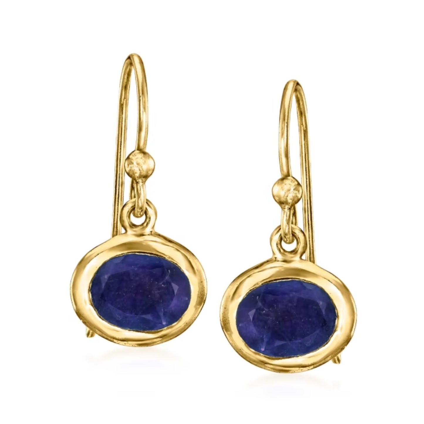 10.00 ctw Multi-Gemstone Jewelry Set: Three Pairs of Drop Earrings in 18kt Gold Over Sterling