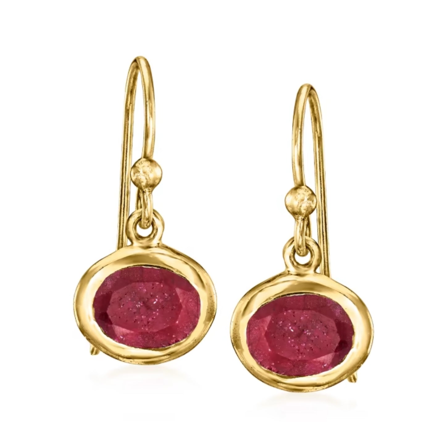 10.00 ctw Multi-Gemstone Jewelry Set: Three Pairs of Drop Earrings in 18kt Gold Over Sterling