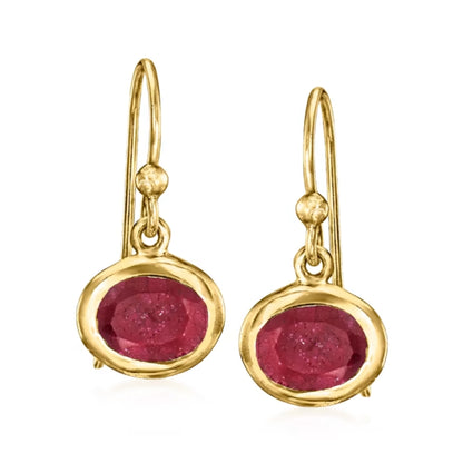 10.00 ctw Multi-Gemstone Jewelry Set: Three Pairs of Drop Earrings in 18kt Gold Over Sterling