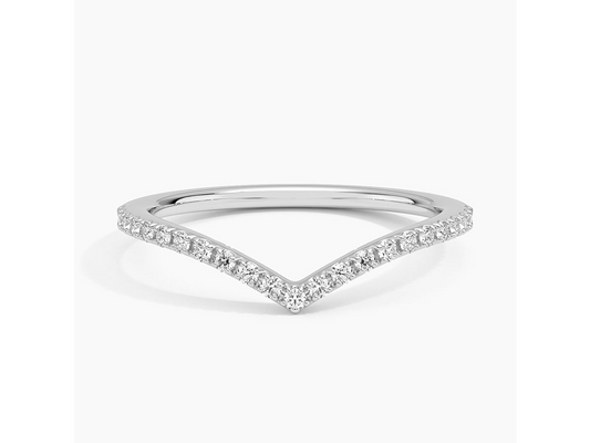 Chevron Cascade 1/6 ctw Diamond ring
