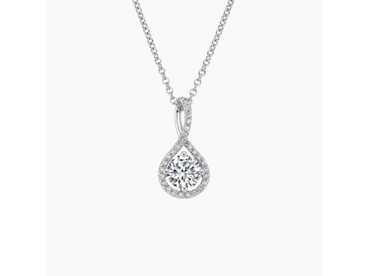 Dazzling Twist Diamond Pavé Twist Pendant