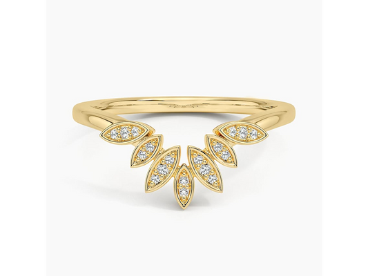 Floral Whispers Diamond Contour Ring