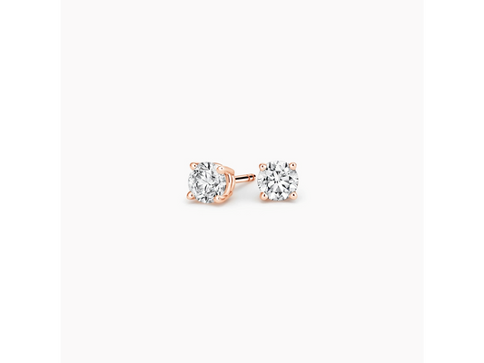 Timeless Elegance Round Diamond Stud Earrings 1/4 ctw