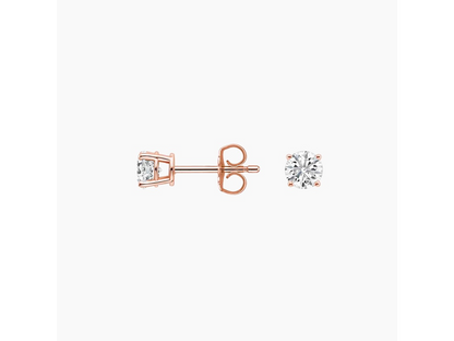 Timeless Elegance Round Diamond Stud Earrings 1/4 ctw