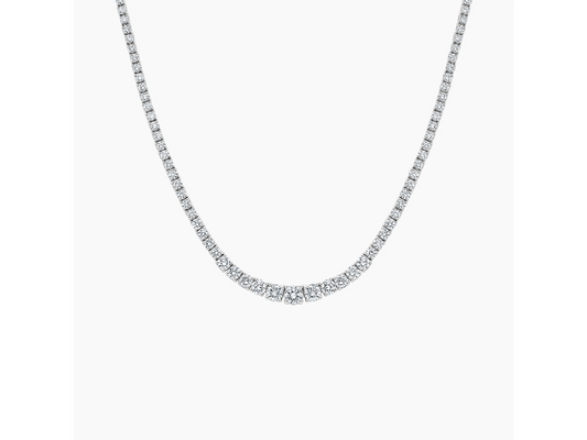 17 ctw 14K White Gold Dita Lab Grown Diamond Graduated Necklace