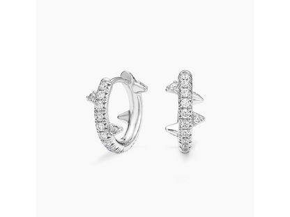 Enchanted Thorns 14K White Gold Logan Hollowell Briar Lab Diamond Earrings
