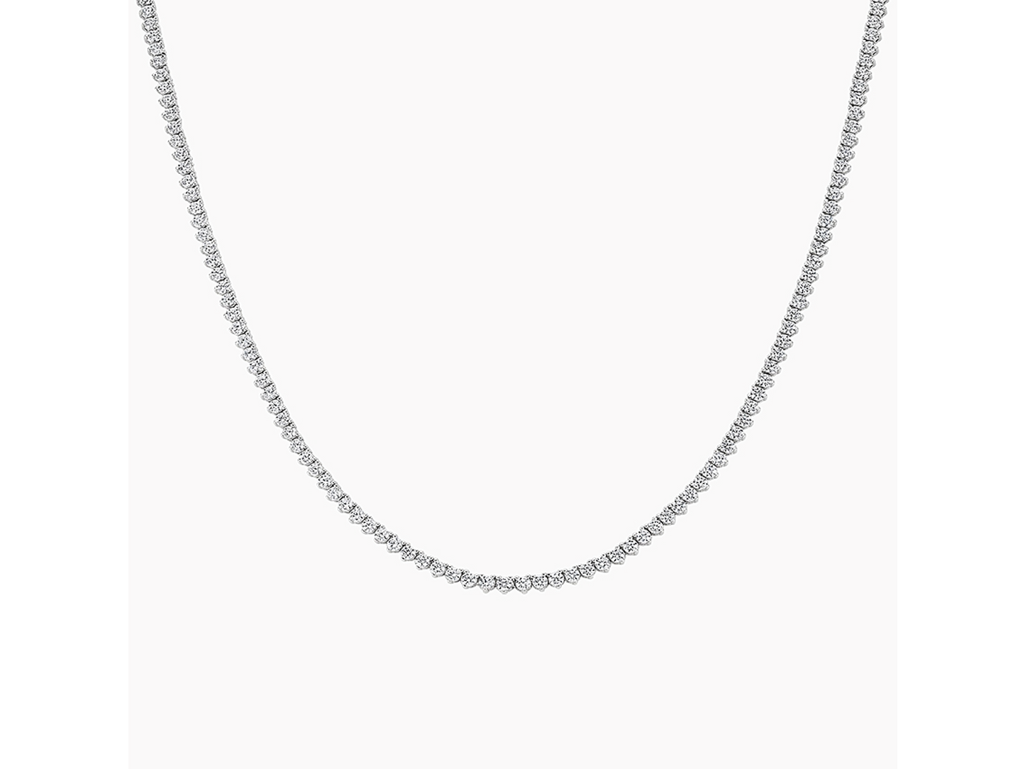 Radiant Brilliance 5 1/2 ctw Diamond Tennis Necklace