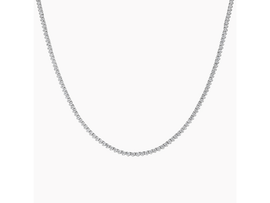 Radiant Brilliance 5 1/2 ctw Diamond Tennis Necklace