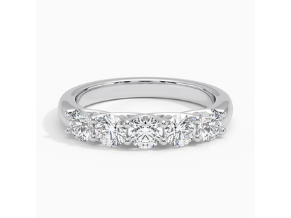 Timeless Harmony 18K White Gold Lab Diamond Ring 1 ctw