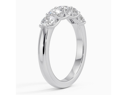 Timeless Harmony 18K White Gold Lab Diamond Ring 1 ctw