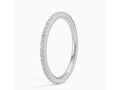 Petite Elegance 1/3 ctw Scalloped Pavé Diamond Ring