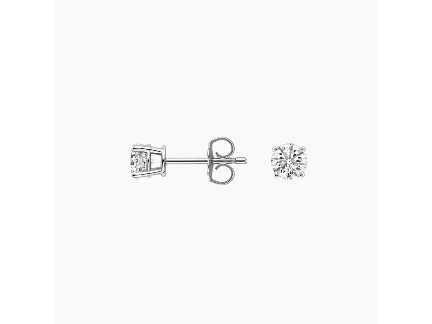 Round Diamond Stud Earrings (1/4 ctw)