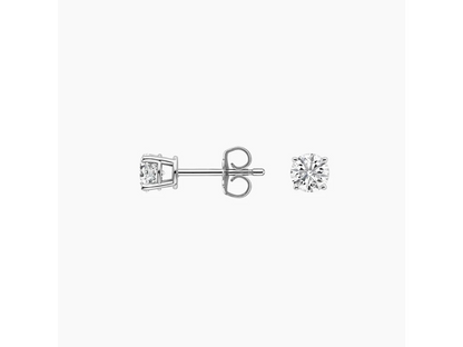 Round Diamond Stud Earrings (1/4 ctw)