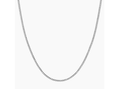 Elegant Brilliance 3 ctw Lab Diamond Tennis Necklace