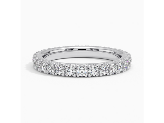 Sparkling Serenity 1 ctw French Pavé Lab Diamond Eternity Band