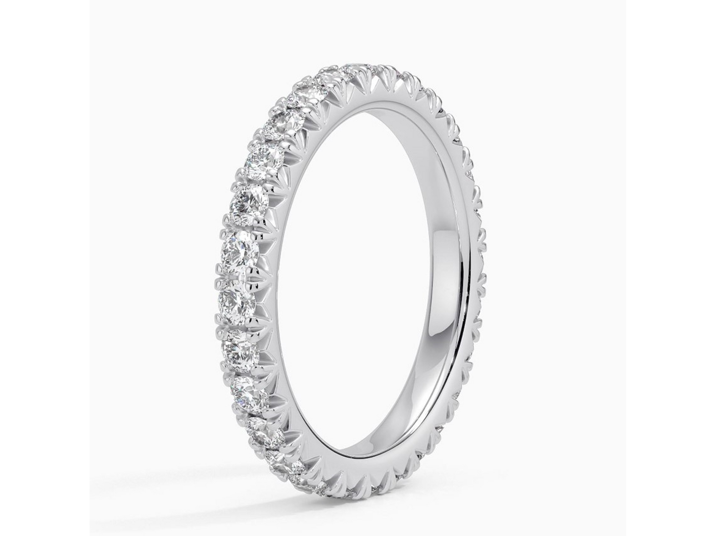 Sparkling Serenity 1 ctw French Pavé Lab Diamond Eternity Band