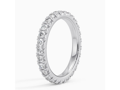Sparkling Serenity 1 ctw French Pavé Lab Diamond Eternity Band
