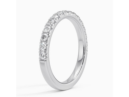 Glowing Elegance 1/2 ctw French Pavé Diamond Ring