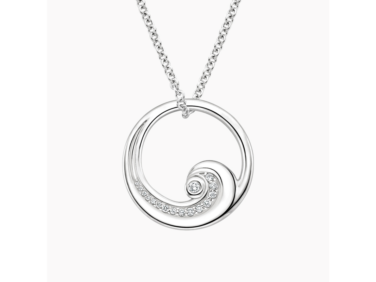 Diamond Wave Pendant