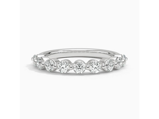 Celestial Sparkle 18K White Gold Lab Diamond Ring 3/4 ctw