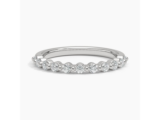 Dazzling Elegance 1/3 ctw Diamond Floating Wedding Band