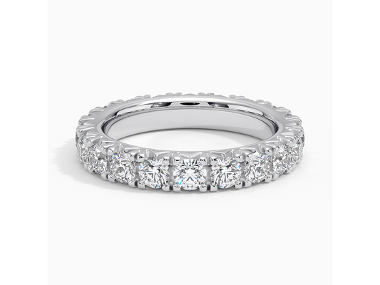 Eternal Radiance 18K White Gold Lab Diamond Eternity Ring 2 ctw