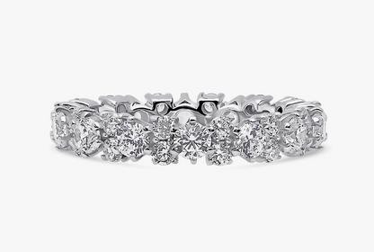 CZ Eternity Ring in Sterling Silver