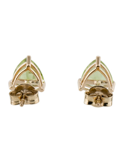 14K Peridot Stud Earrings