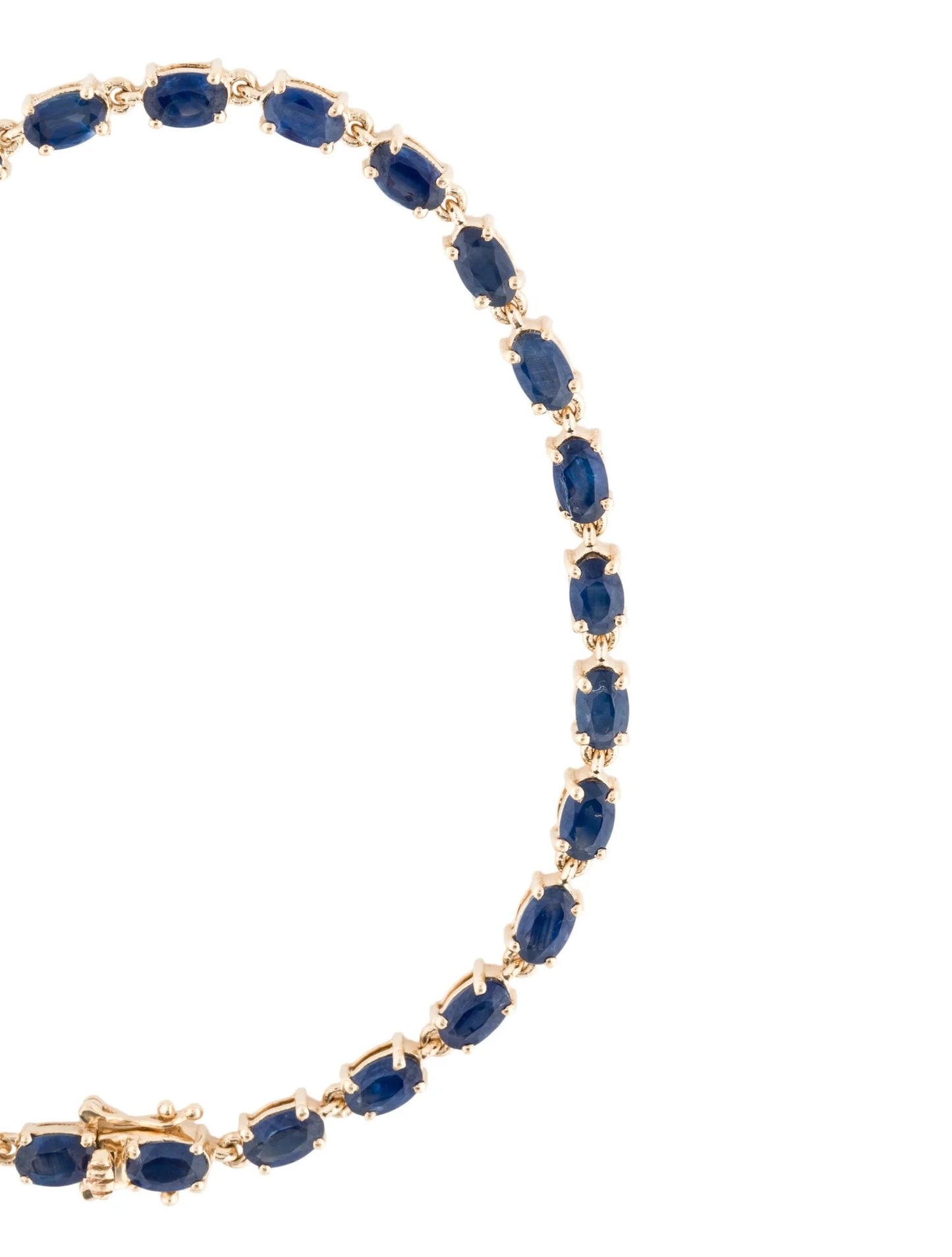 14K 8.18ctw Sapphire Tennis Bracelet