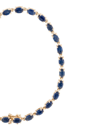 14K 8.18ctw Sapphire Tennis Bracelet