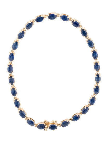 14K 8.18ctw Sapphire Tennis Bracelet