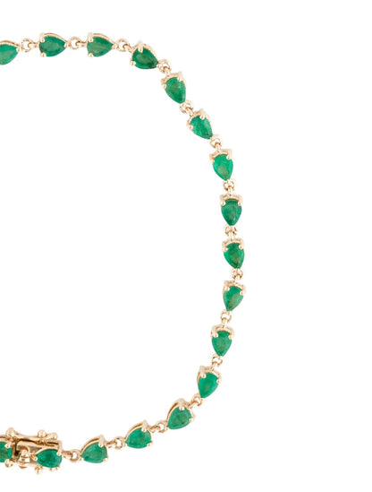 14K 3.80ctw Emerald Tennis Bracelet