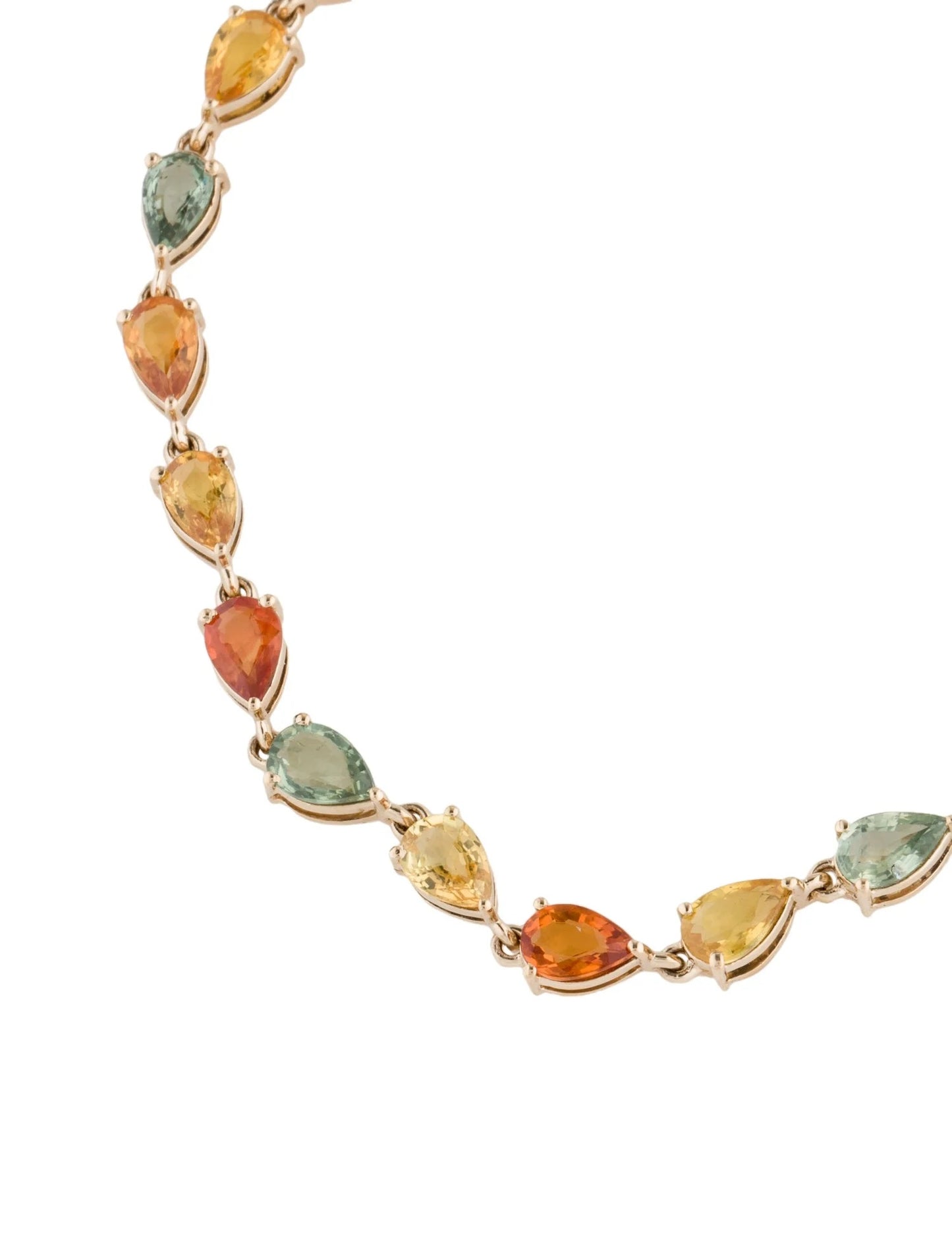 14K Sapphire Link Bracelet