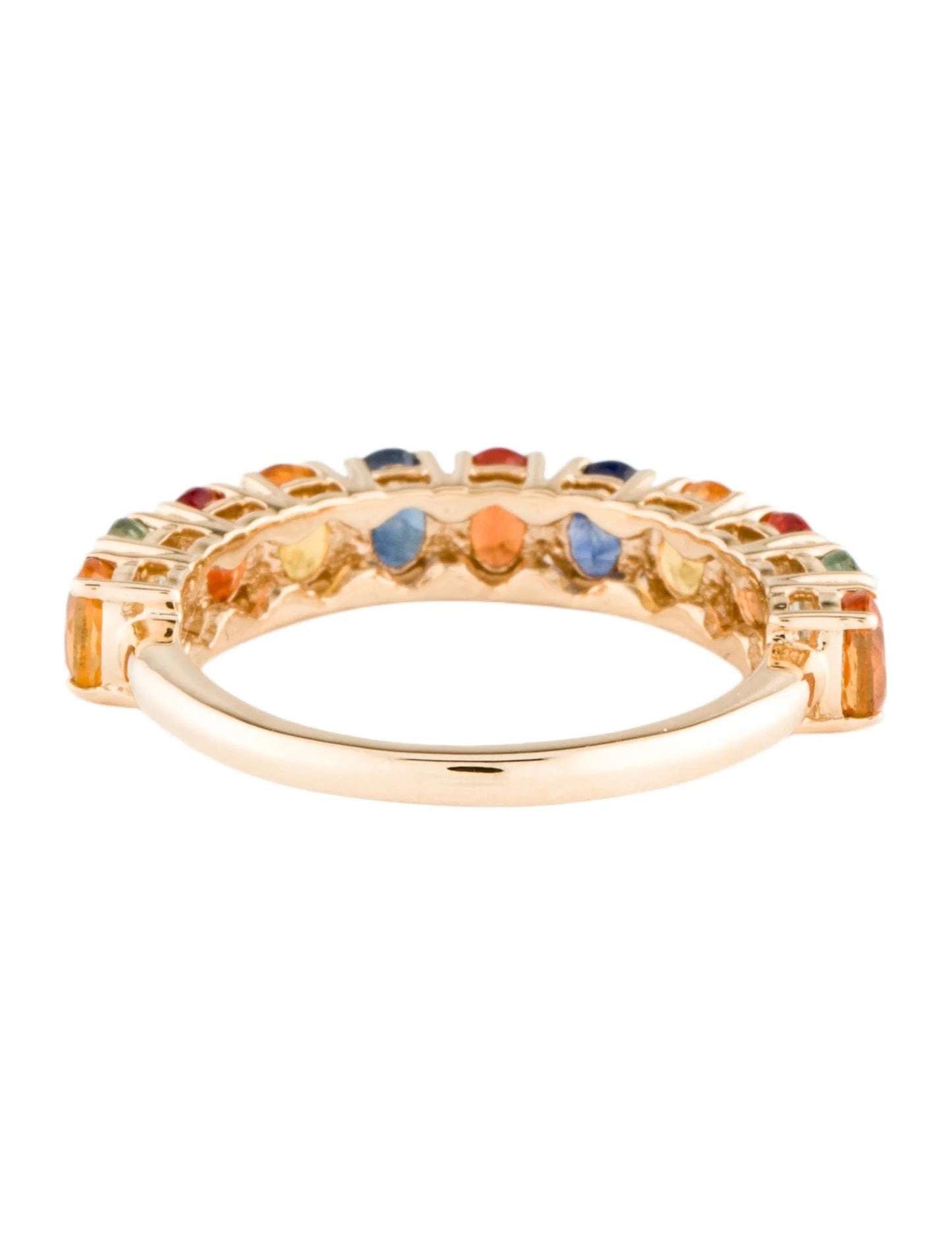 14K 2.97ctw Sapphire Half Eternity Band