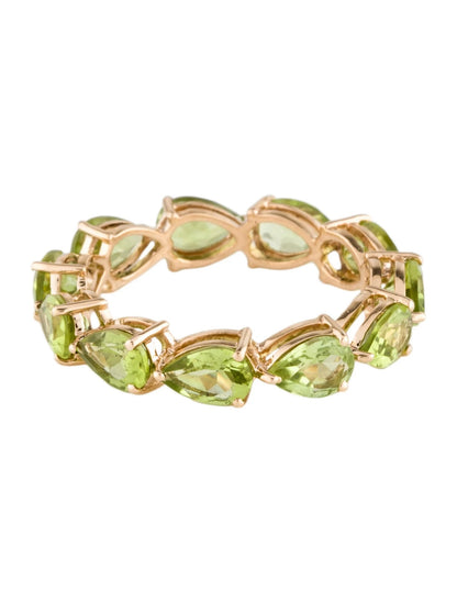 14K 4.70ctw Peridot Eternity Band